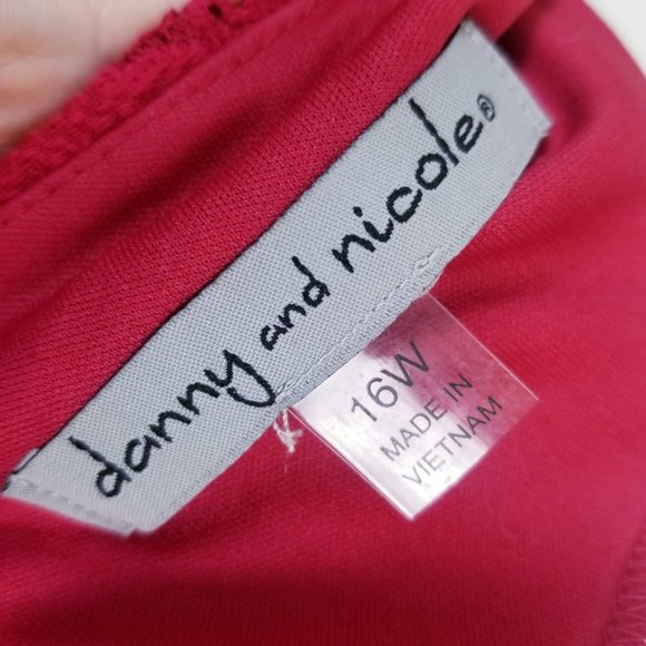 Danny & Nicole Floral Lace Fit & Flare Dress 16W - Picture 5 of 6